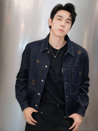 2026 New Model LY Embroidered Logo Denim Jacket (BB4050-C00)