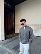 2026 New Model MM Logo Plaid Half-Zip Sweater (AA1007-B40)