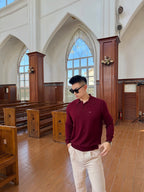 2026 New Model Triangle Brand Embroidered Polo Neck Sweater (CC7033-B10)
