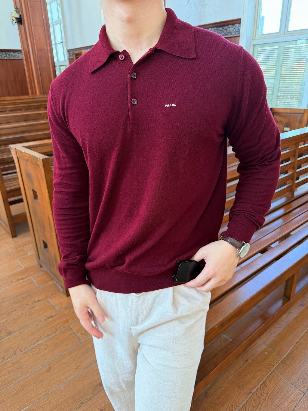 2026 New Model Triangle Brand Embroidered Polo Neck Sweater (CC7033-B10)