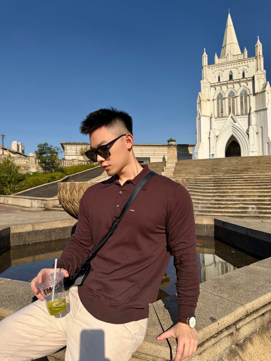 2026 New Model Triangle Brand Embroidered Polo Neck Sweater (CC7033-B10)