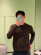 2026 New Model Triangle Brand Embroidered Polo Neck Sweater (CC7033-B10)