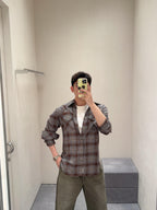 2026 New Model Acn Logo Embroidered Checkered Shirt (CC7026-B60)