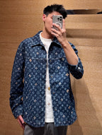 2026 New Model LY Full-Printed Logo Embroidered Denim Jacket (BB4001-D30)