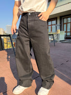 2026 New BV Knitted Leather Flared Jeans (AA1058-B75)