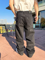 2026 New BV Knitted Leather Flared Jeans (AA1058-B75)