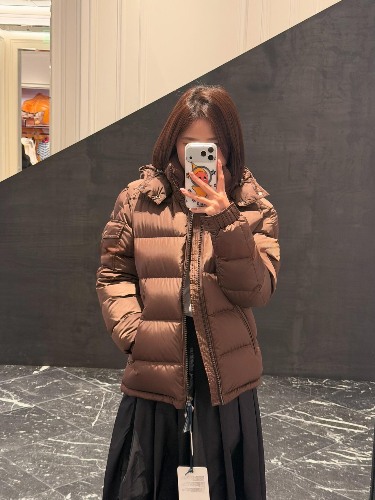 2026 New Model Mon Logo Pocket Zip Down Jacket (AA1028-E90)