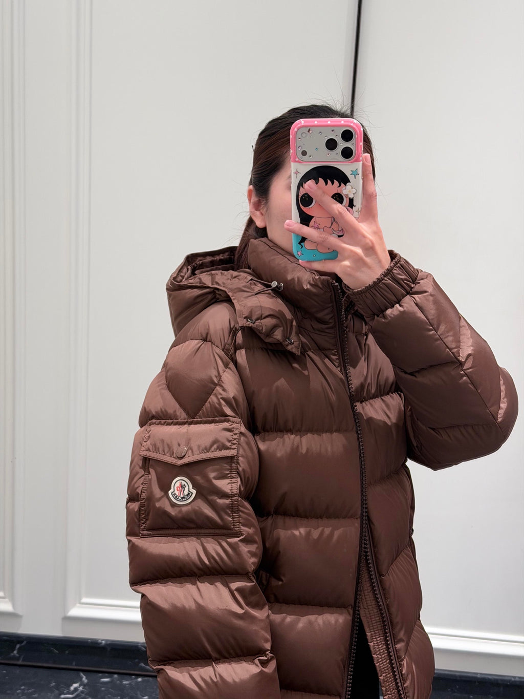2026 New Model Mon Logo Pocket Zip Down Jacket (AA1028-E90)