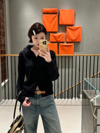 2026 Women's Way Embroidered Fur Coat Sweater (DD200)