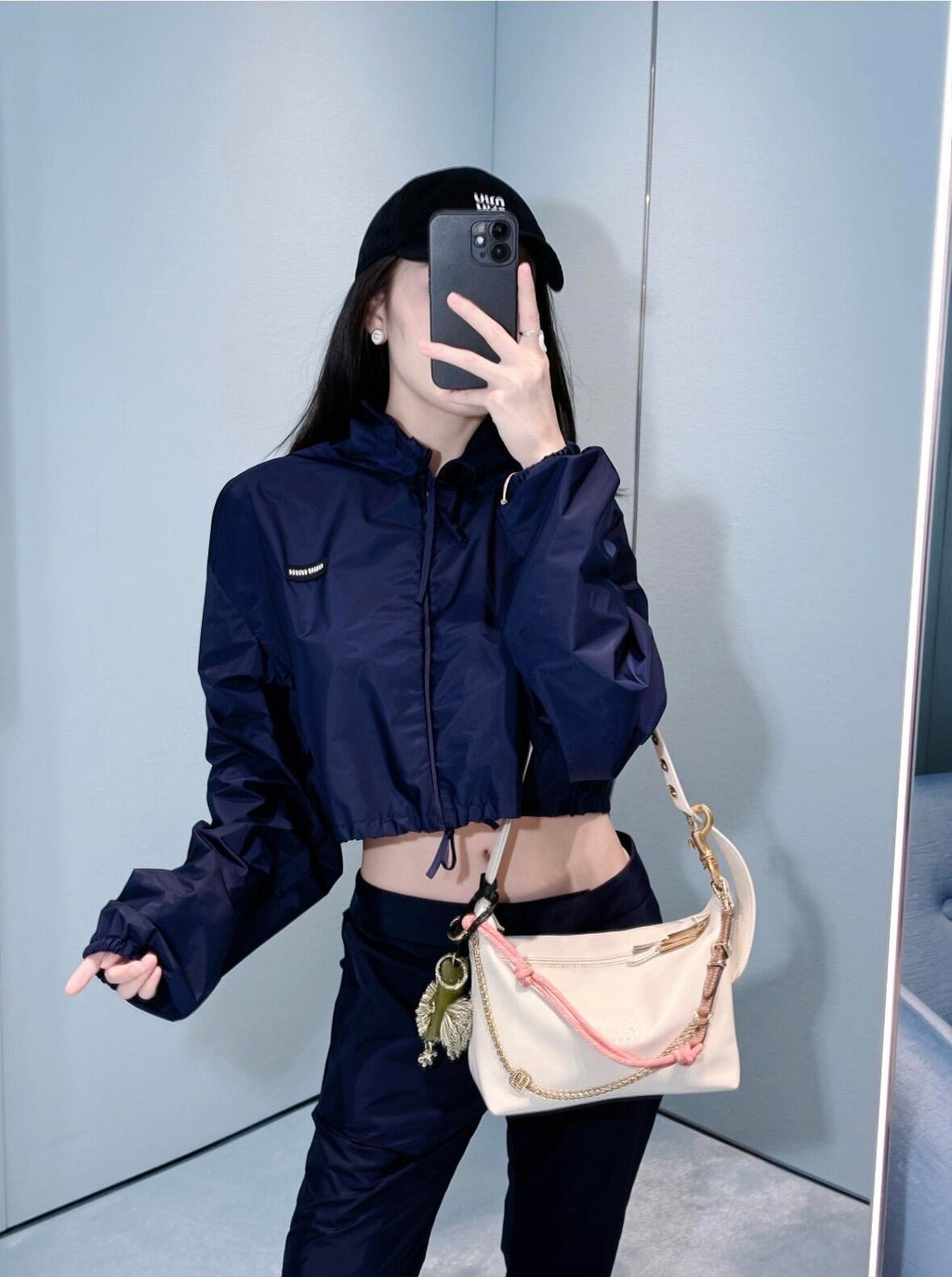 2026 Women's MM Logo Zipper Coat (DD196)