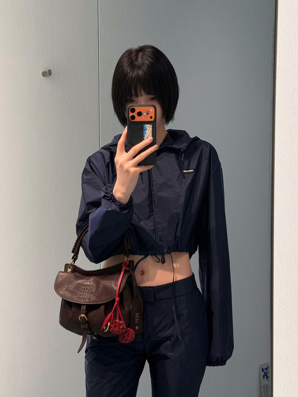 2026 Women's MM Logo Zipper Coat (DD196)