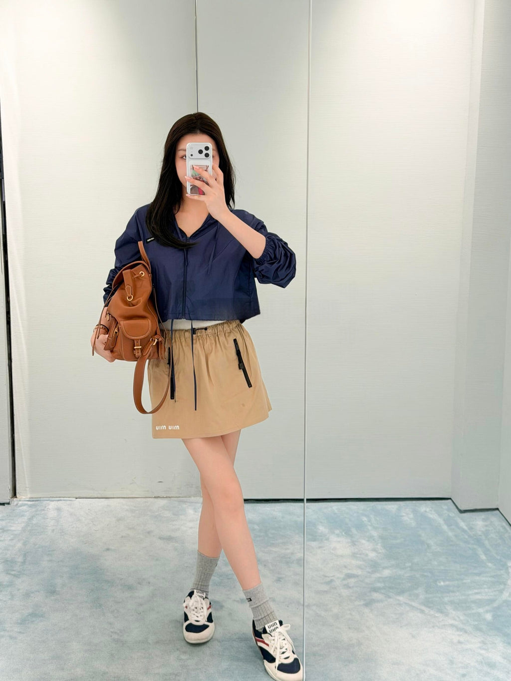 2026 Women's MM Logo Zipper Coat (DD196)