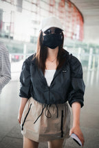 2026 Women's MM Logo Zipper Coat (DD196)