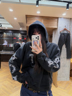 2026 New Model CH Logo Washed Antique Hoodie (AA1051-B35)
