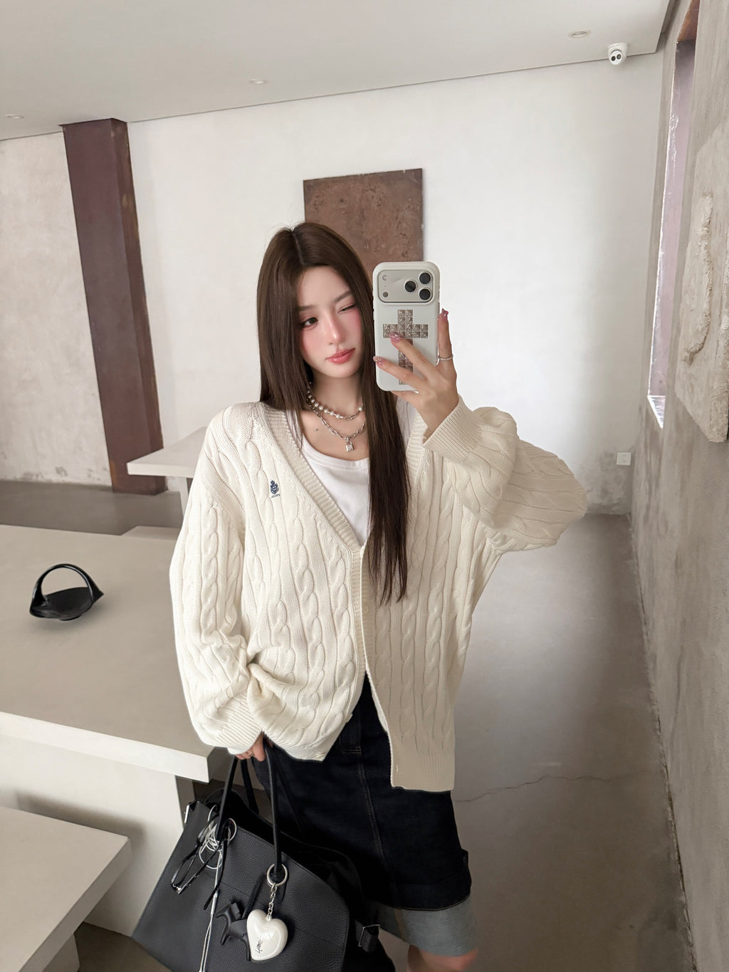2026 Women's Triangle Brand Embroidered Cardigan Sweater (FF811)