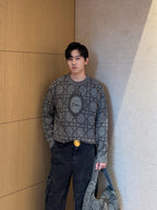 2026 New Style CD Emblem Embroidered Vine Pattern Sweater (AA1037-B60)
