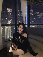 2026 Women's CD Embroidered Buttoned Sweater (DD212)
