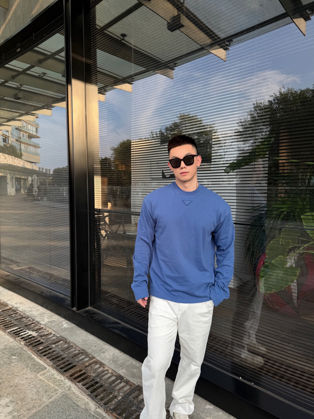 2026 New Model Triangle Brand Long-Sleeved Shirt (CC7049-A60)