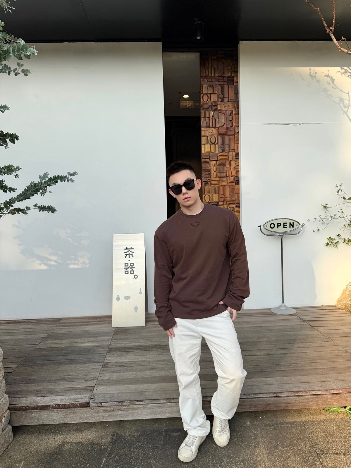 2026 New Model Triangle Brand Long-Sleeved Shirt (CC7049-A60)