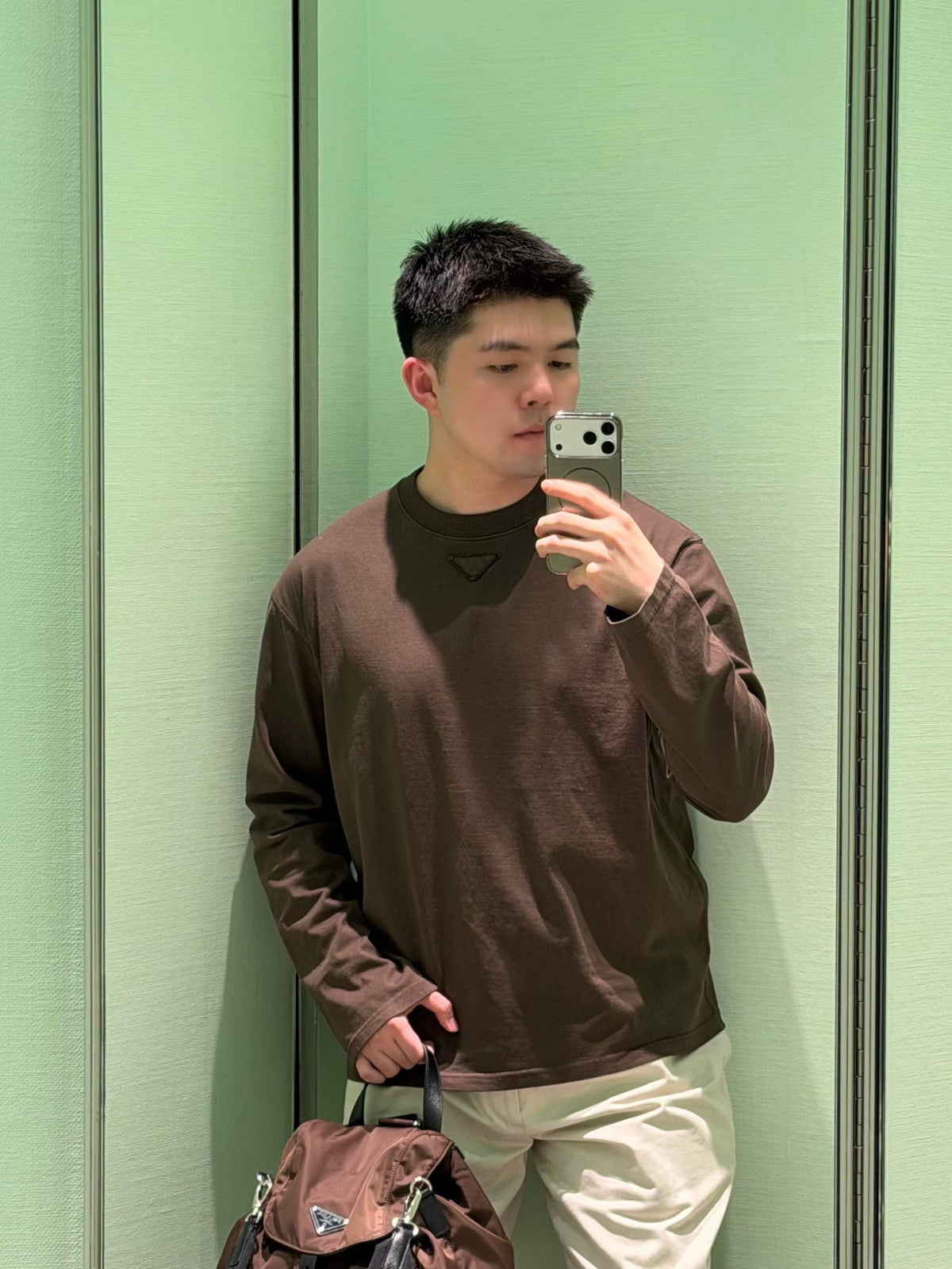 2026 New Model Triangle Brand Long-Sleeved Shirt (CC7049-A60)