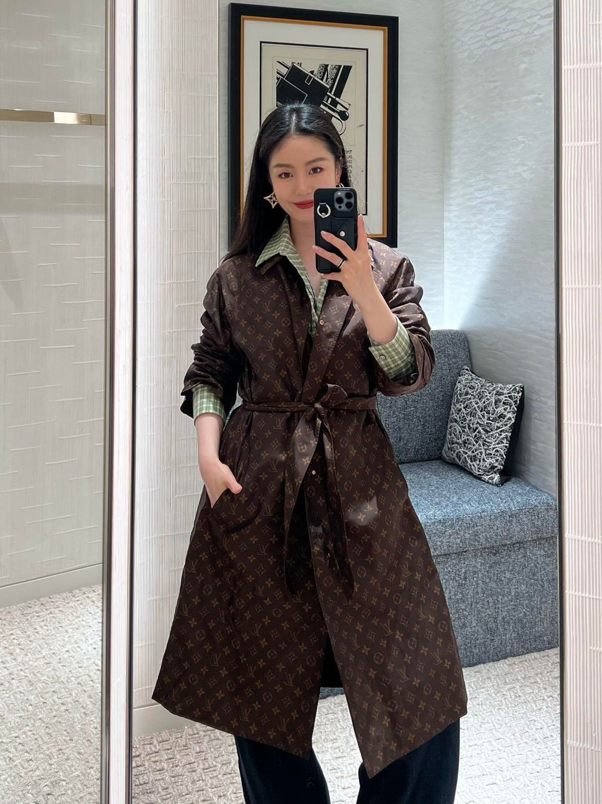 2026 Women's LY Fully Printed Logo Coat (DD189)