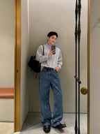 2026 New Style Way Embroidered Logo Printed Denim Pants (BB4044-B75)