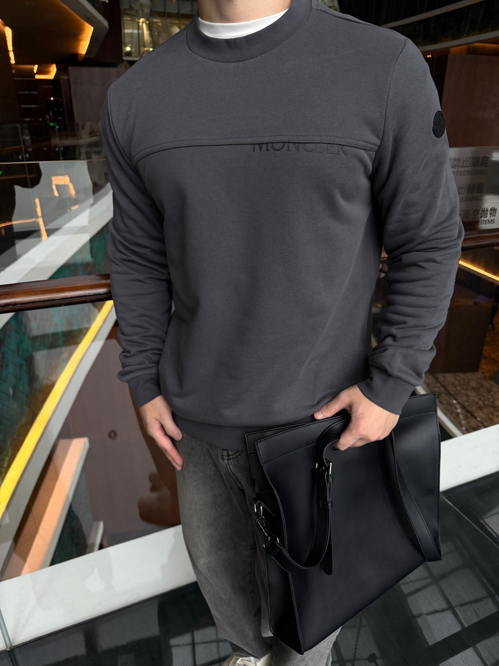 2026 New Model Mon Logo Embroidered Sweatshirt (AA1054-A65)