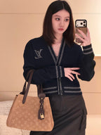 2026 Women's LY Label Peony Flowered Blouse Sweater (DD211)