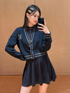 2026 Women's LY Label Peony Flowered Blouse Sweater (DD211)