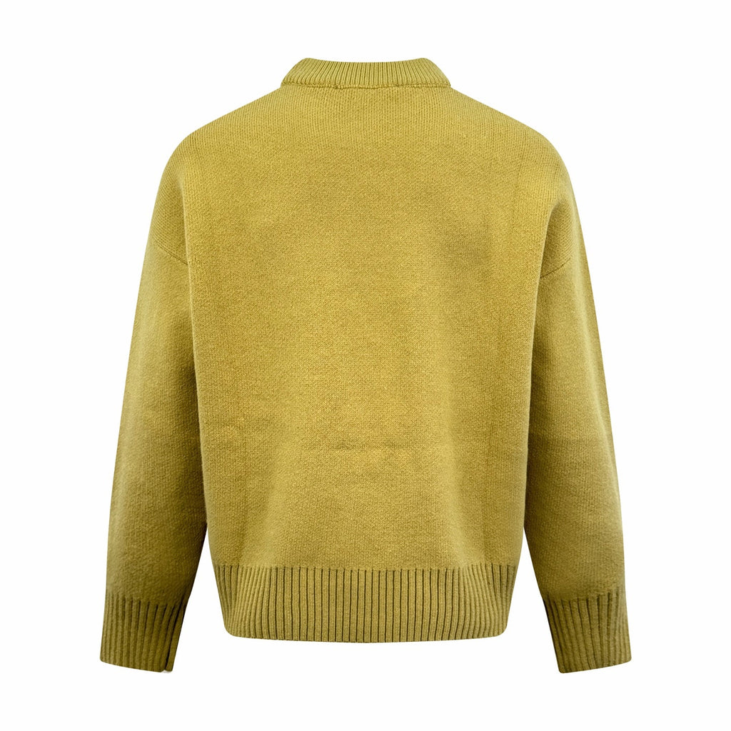 2026 New Heart A Jacquard Crew Neck Knit (25374-B30)