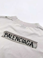 [VIP Exclusive] 2026 New Balen Distressed Print Letter Short-Sleeve T-Shirt (BB770-A20)