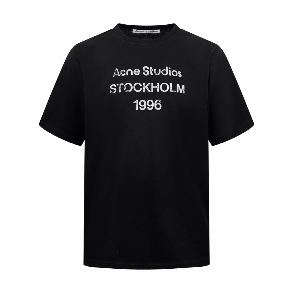 2026 New Ace Spray-Printed Distressed Logo Short-Sleeved Shirt (CC928-A15)