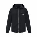 2026 New Triangle Brand Reversible Leather-Nylon Hooded Jacket (25299-D80)