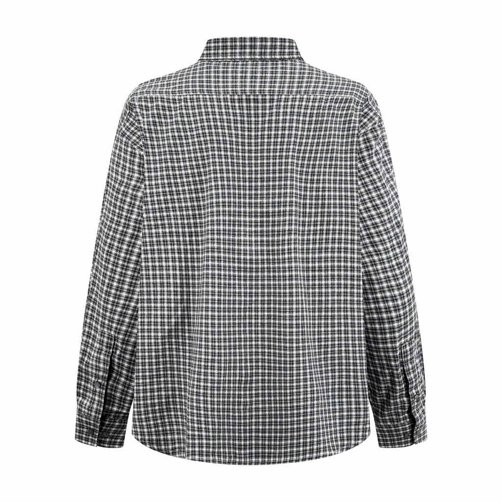 2026 New Acn Logo Tartan Button-Down Shirt (CC941-B50)