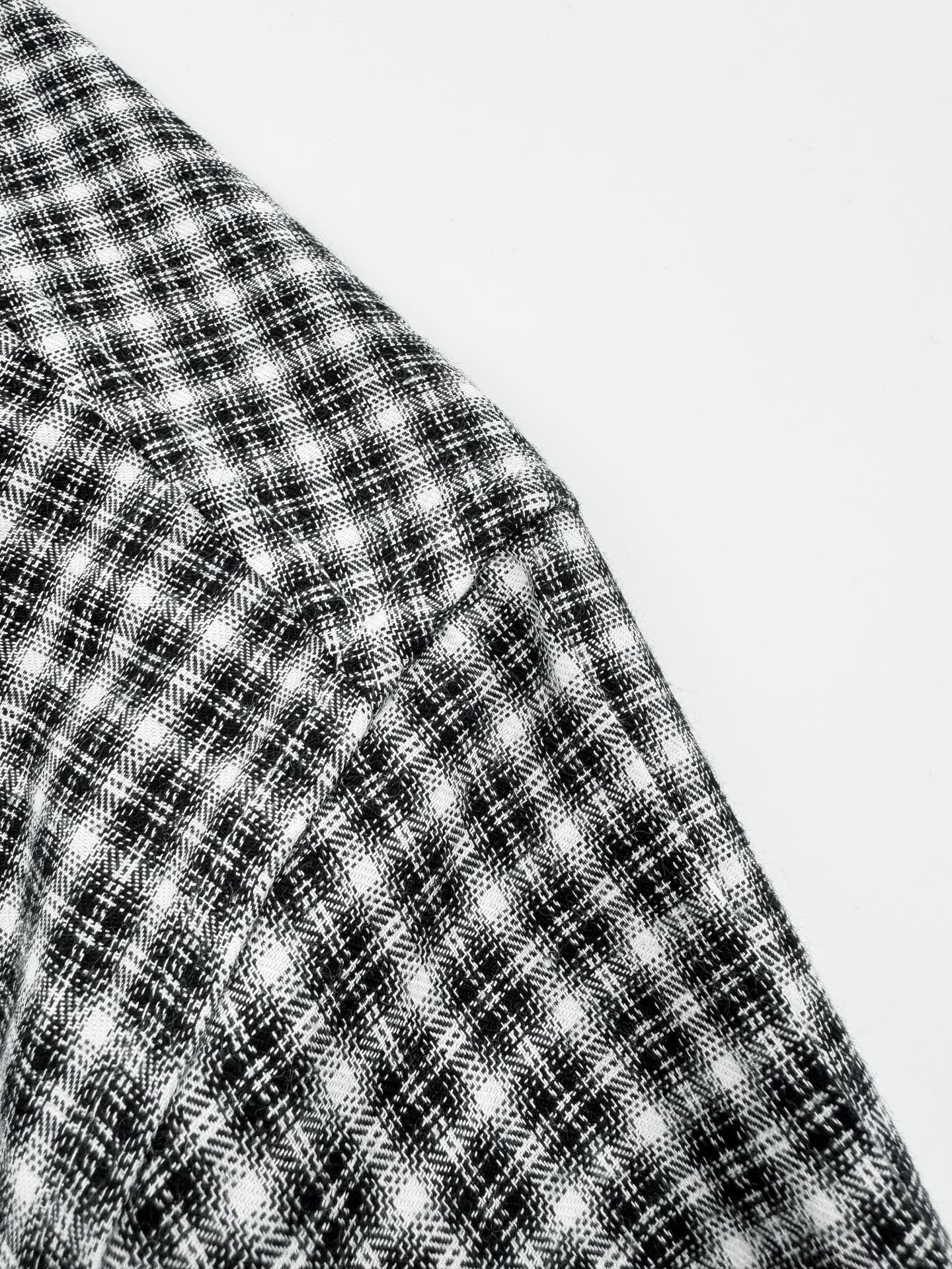 2026 New Acn Logo Tartan Button-Down Shirt (CC941-B50)