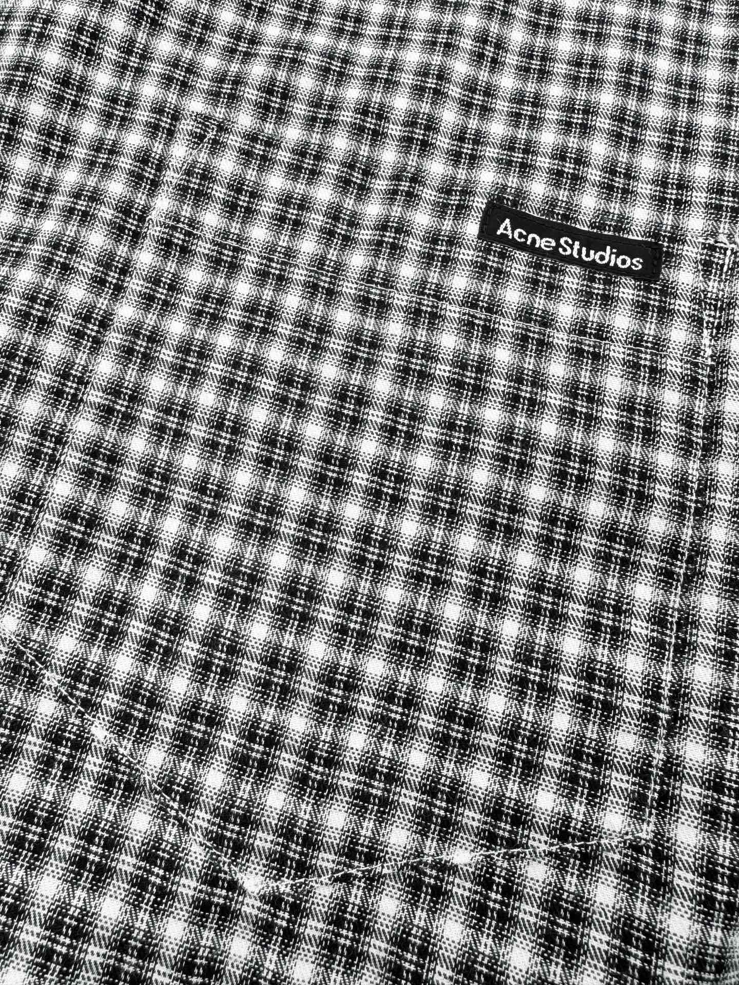 2026 New Acn Logo Tartan Button-Down Shirt (CC941-B50)