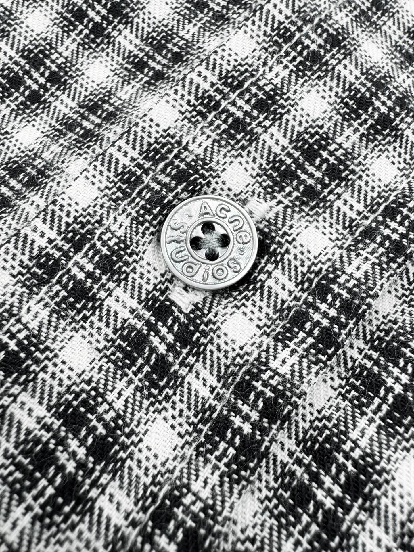 2026 New Acn Logo Tartan Button-Down Shirt (CC941-B50)