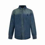 [VIP Exclusive] 2026 New GU Embroidered Family Crest Denim Shirt (BB734-B40)
