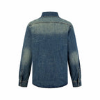 [VIP Exclusive] 2026 New GU Embroidered Family Crest Denim Shirt (BB734-B40)