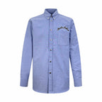 [VIP Exclusive] 2026 New Mon Embroidered Oxford Cotton Shirt (BB727-B25)