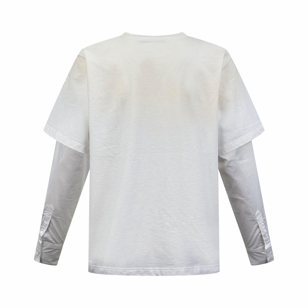 2026 New Acn Distressed Logo Faux Two-Piece Long Sleeve (25286-A90)