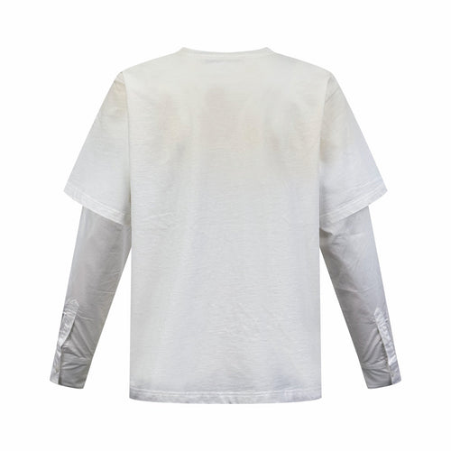 2026 New Acn Distressed Logo Faux Two-Piece Long Sleeve (25286-A90)