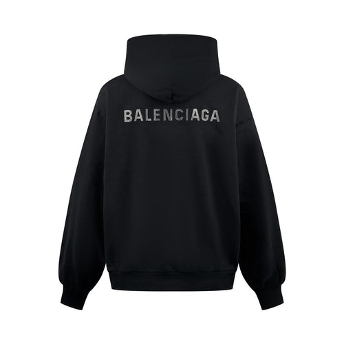 2026 New Arrival: Balen Rhinestone-Embellished Hooded Distressed Sweatshirt (25252-B80)