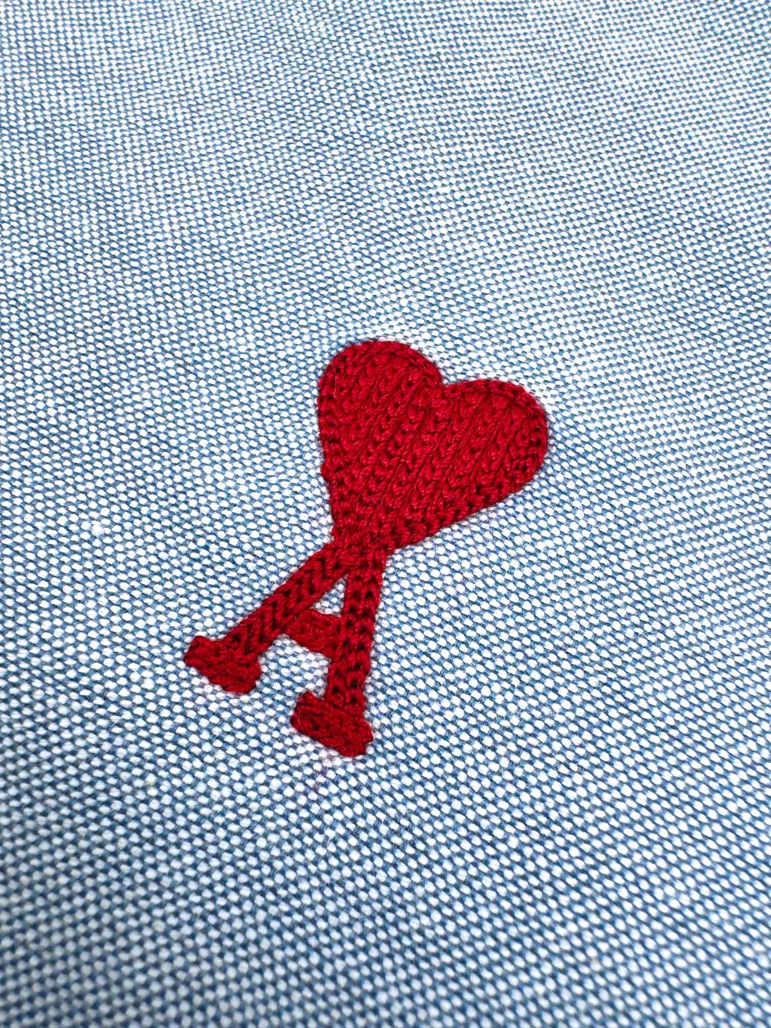 2026 New Heart A Embroidered Box-Cut Shirt (MM066-A55)