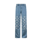 2026 New Arrival LY Washed Distressed Jeans (MM014-C30)