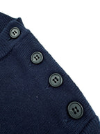 [VIP Exclusive] 2026 New Triangle Brand Striped Embroidered Button-Side-Opening Jumper (25342-B35)