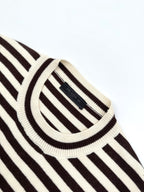[VIP Exclusive] 2026 New Triangle Brand Striped Embroidered Crew-Neck Jumper (25341-B30)