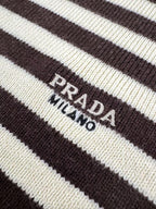 [VIP Exclusive] 2026 New Triangle Brand Striped Embroidered Crew-Neck Jumper (25341-B30)