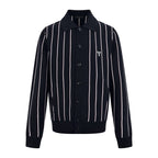 [VIP Exclusive] 2026 New Triangle Brand Striped Embroidered Long-Sleeved Jumper (25318-B95)
