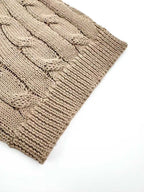 2026 Women's RL Cable-Knit Polo Neck Sweater (FF719)